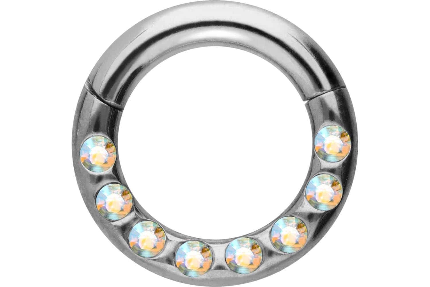 Chirurgenstahl Segmentring Clicker Piercing KRISTALLE + EPOXY ++SALE++